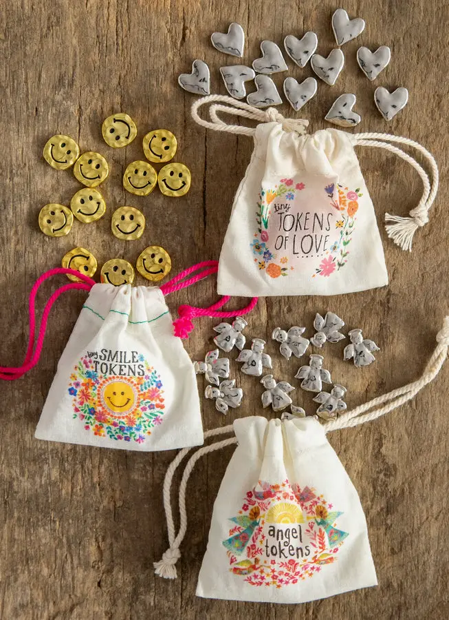 Bag of Tiny Tokens, Set of 12 - Hearts