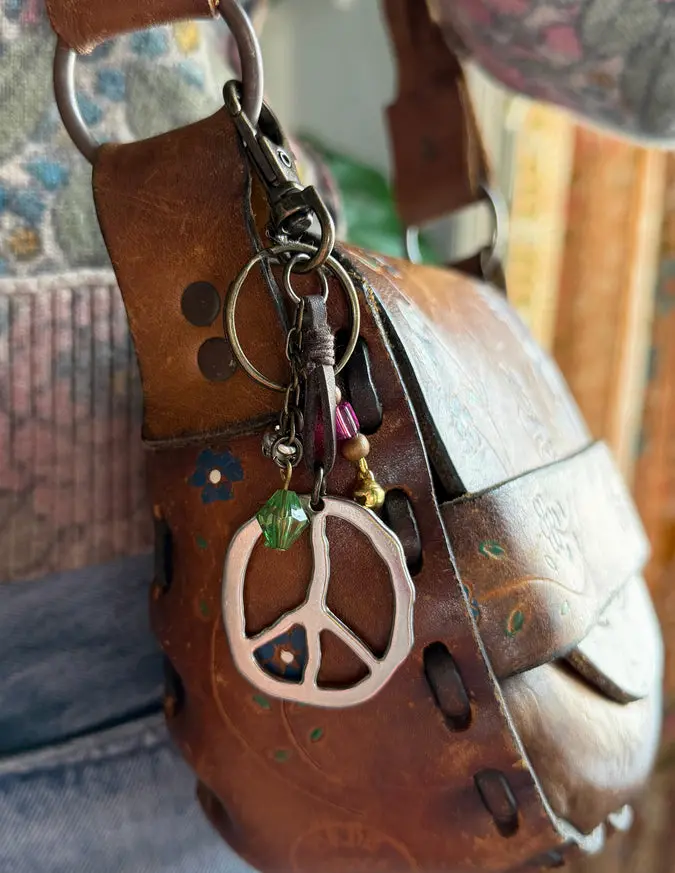 Peace Sign Keychain
