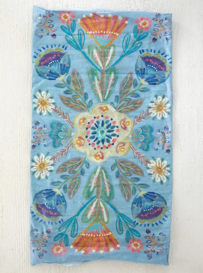 Full Boho Bandeau® Headband - Mandala Folk Garden