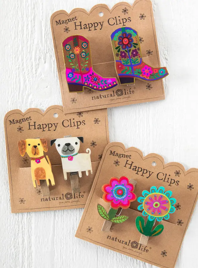 Magnet Happy Clips, Set of 2 - Flower