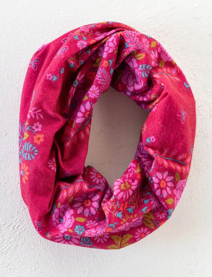 Full Boho Bandeau® Headband - Merlot Floral Bandana