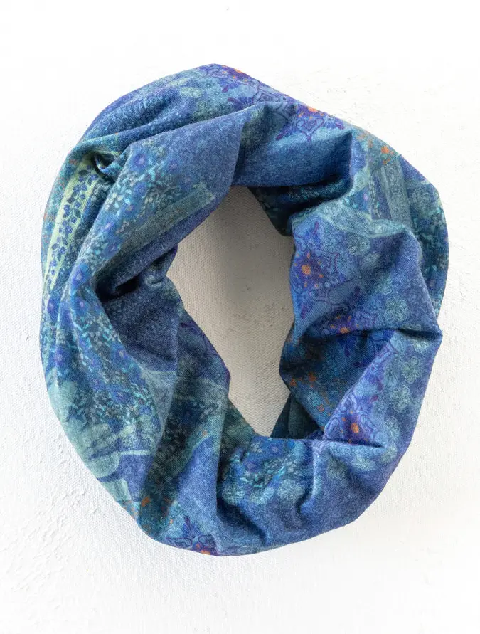 Full Boho Bandeau® Headband - Navy Patchwork