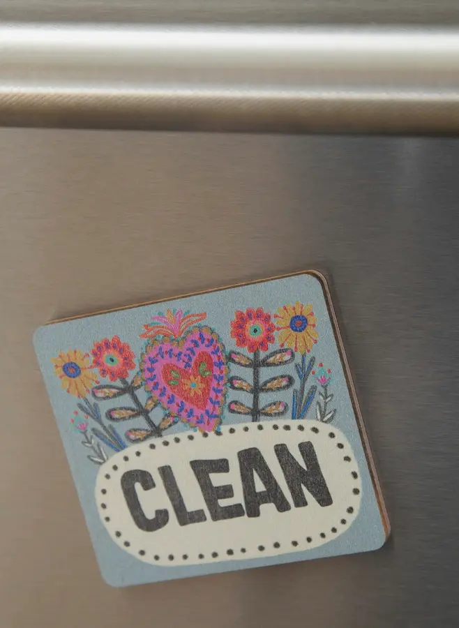 Double-sided Dishwasher Magnet - Heart