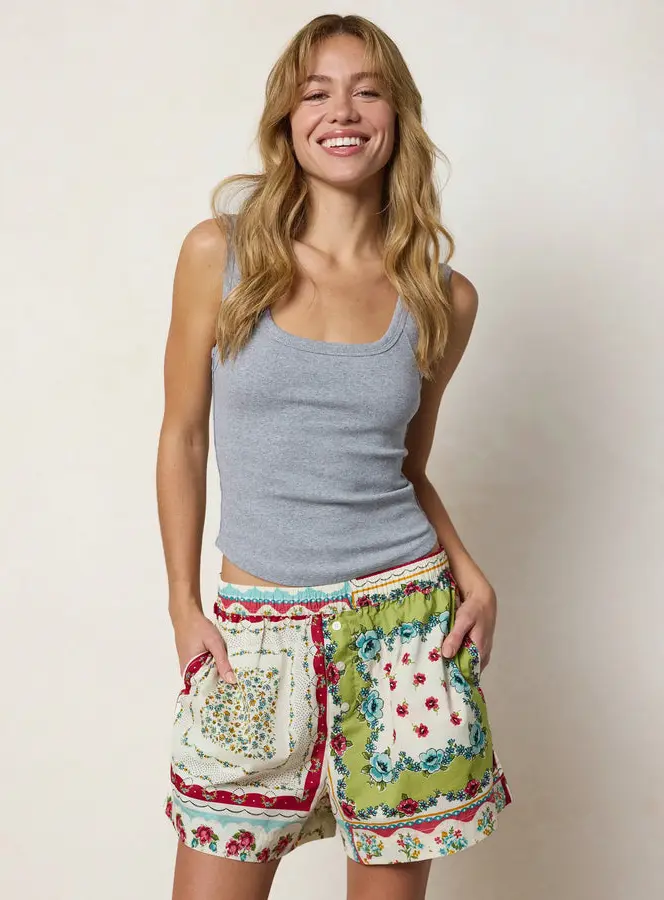 Dream On Cotton Boxer Shorts - Pink Handkerchief