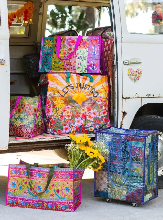 Carry All Happy Tote Bag - Flower