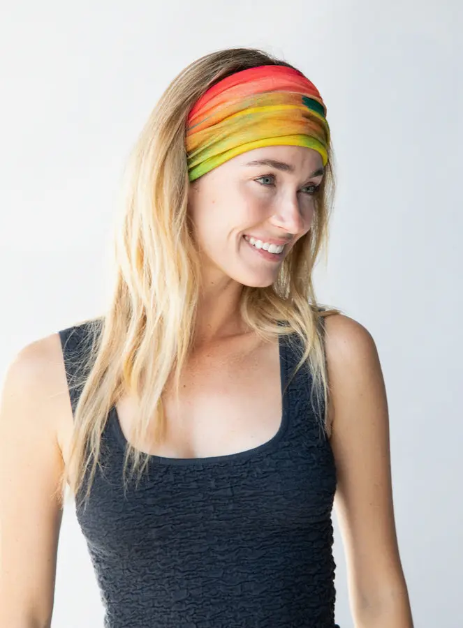Full Boho Bandeau® Headband - Rainbow Ombre