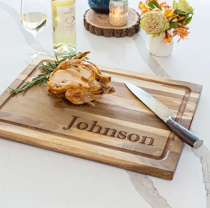 Luxe Personalized Carving Board Set