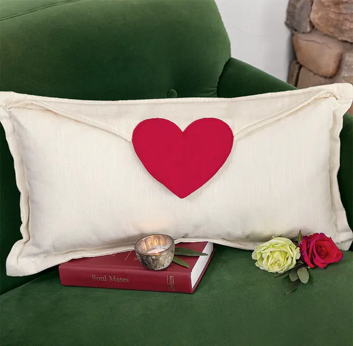 Love Letter Linen Accent Pillow