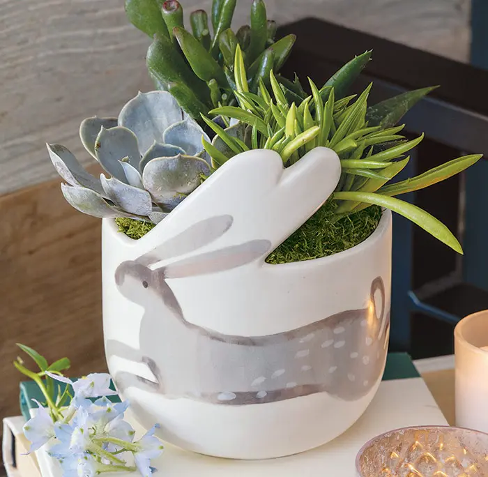 Leaping Hare Planter