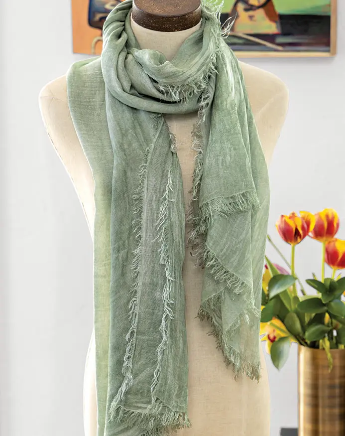 Sage Boho Scarf