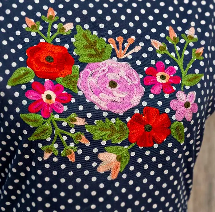 Dot & Flora Embroidered Apron