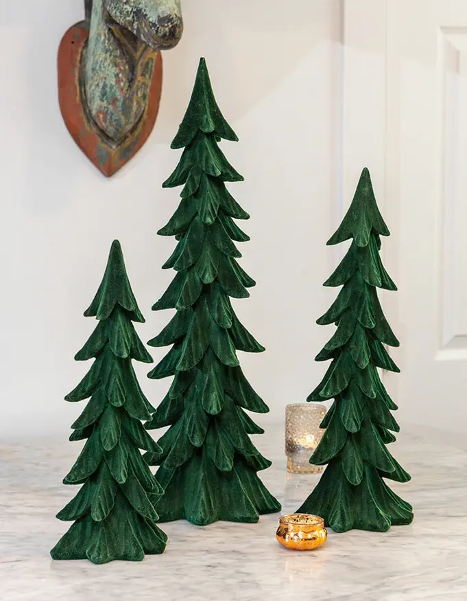 Velvet Evergreen Trees