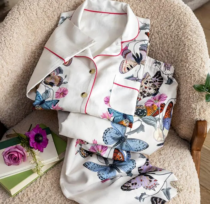 Olive & Cocoa Butterfly Pajamas