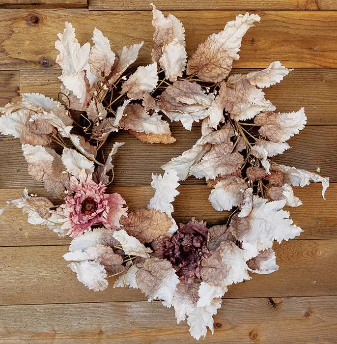 Vintage Leaf Wreath