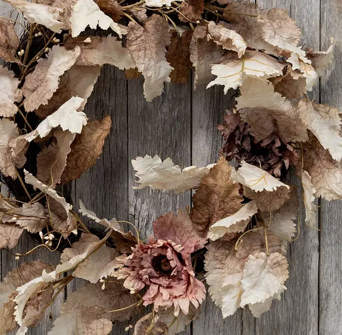 Vintage Leaf Wreath