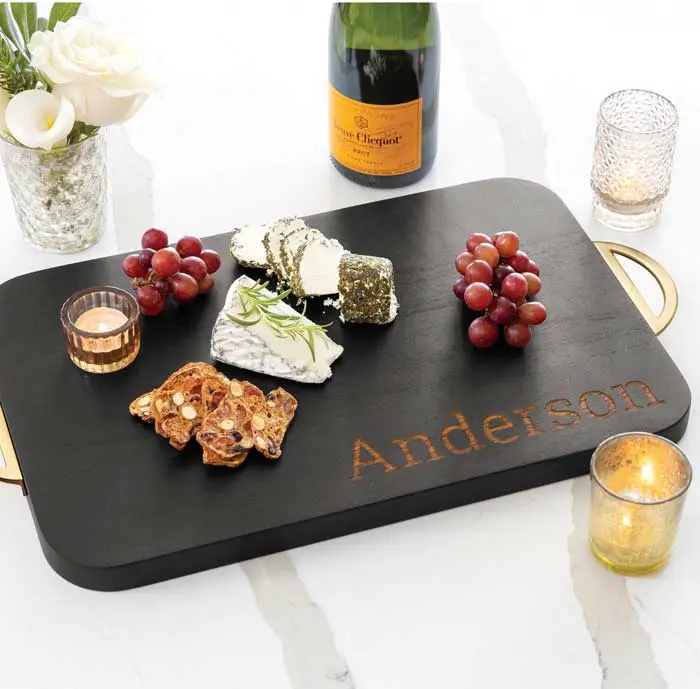 Personalized Noir Serving Tray