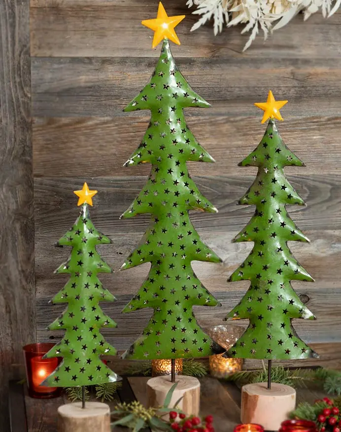 Whimsical Star-Topped Trees