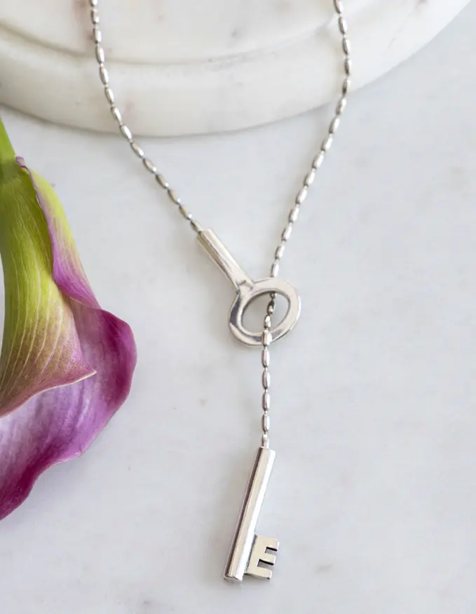 Key To My Heart Lariat Necklace