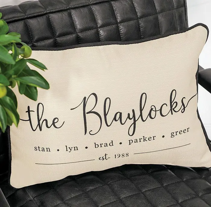 Personalized Family Pillow