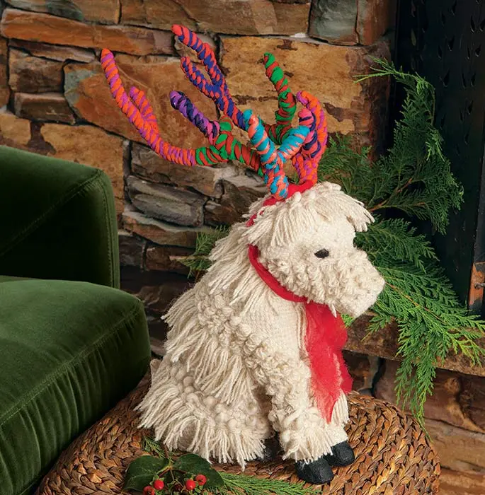 Boho Fringed Reindeer Pup