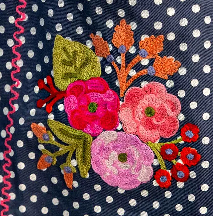 Dot & Flora Embroidered Apron