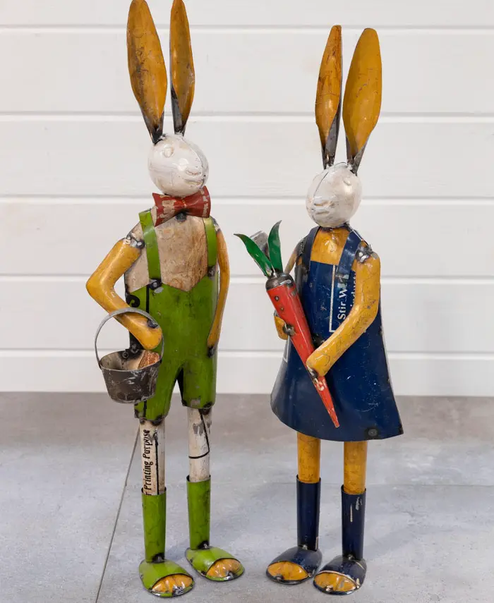 Peter & Poppy Metal Rabbits