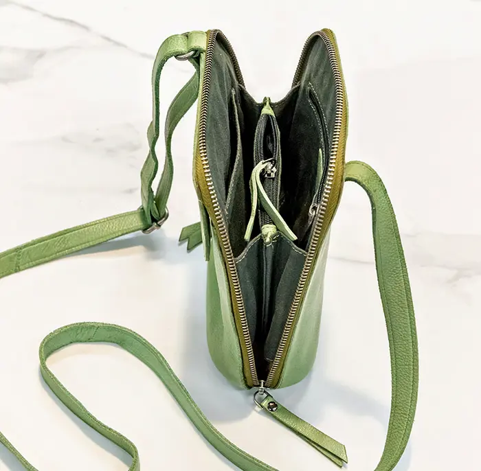Verde Leather Crossbody