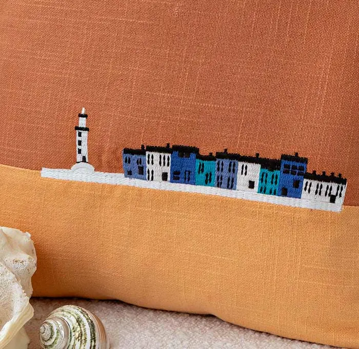 Lighthouse Sunset Pillow