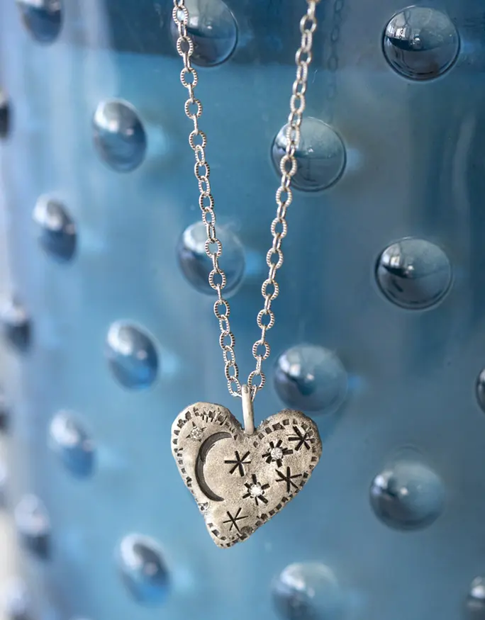 Moon & Stars Sterling Silver Necklace