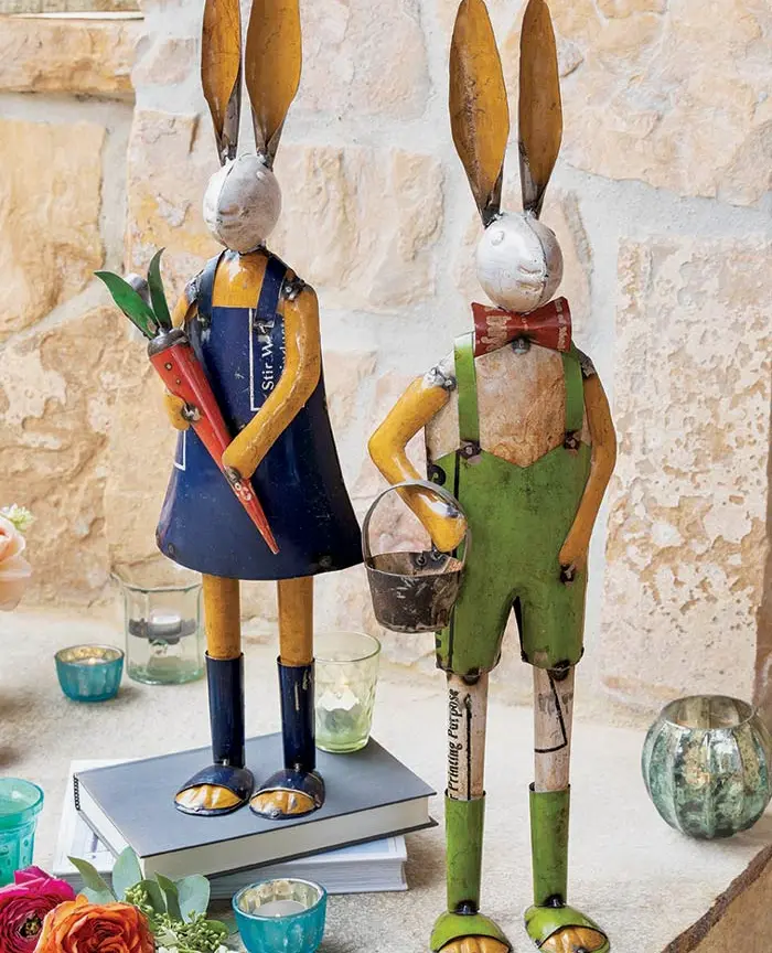 Peter & Poppy Metal Rabbits