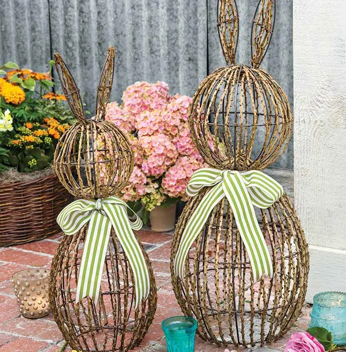 Vine Bunny Sculptures