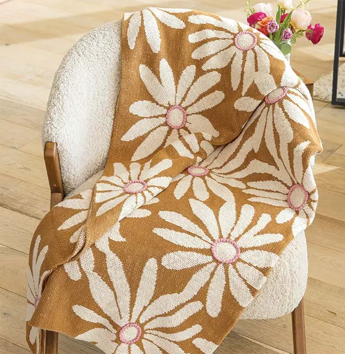 Blooming Daisies Throw