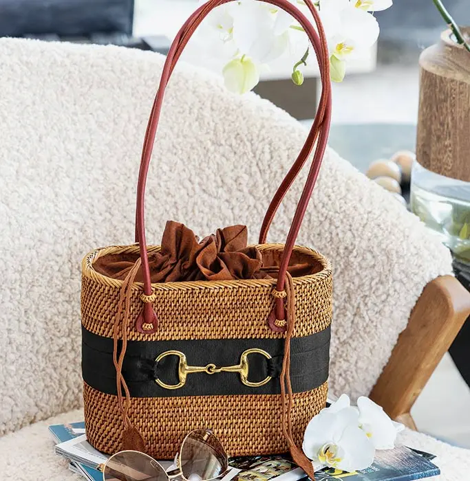 Charlotte Wicker Handbag