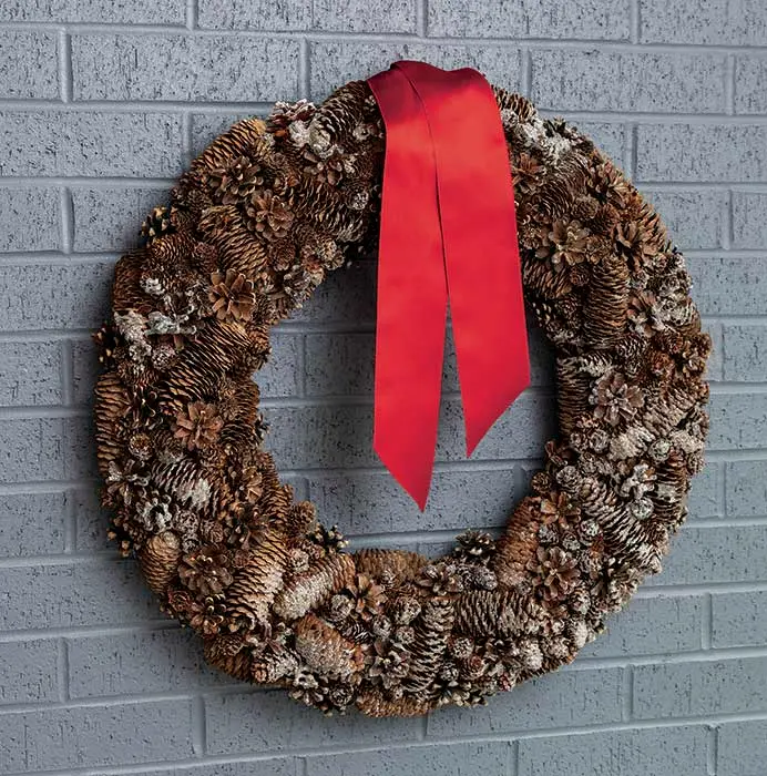 Snowy Pinecone Wreath