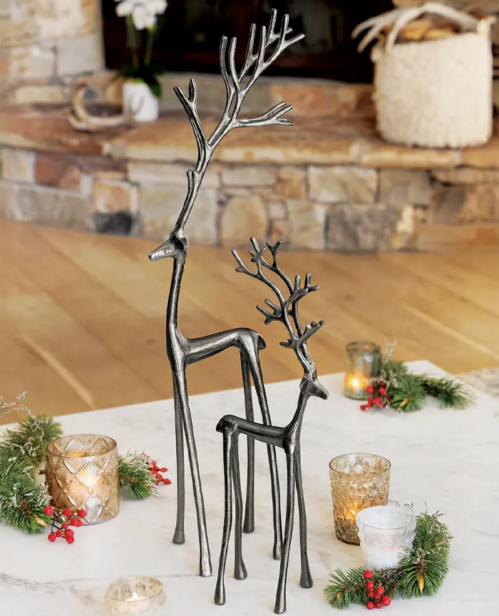 Slender Deer Sculptures