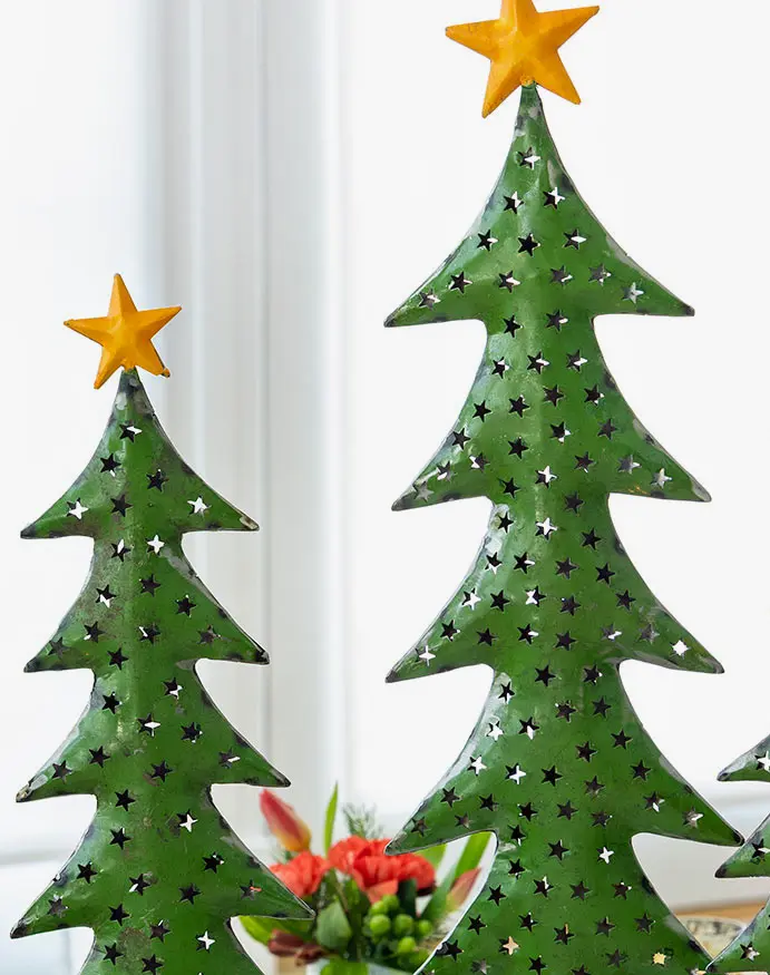 Whimsical Star-Topped Trees