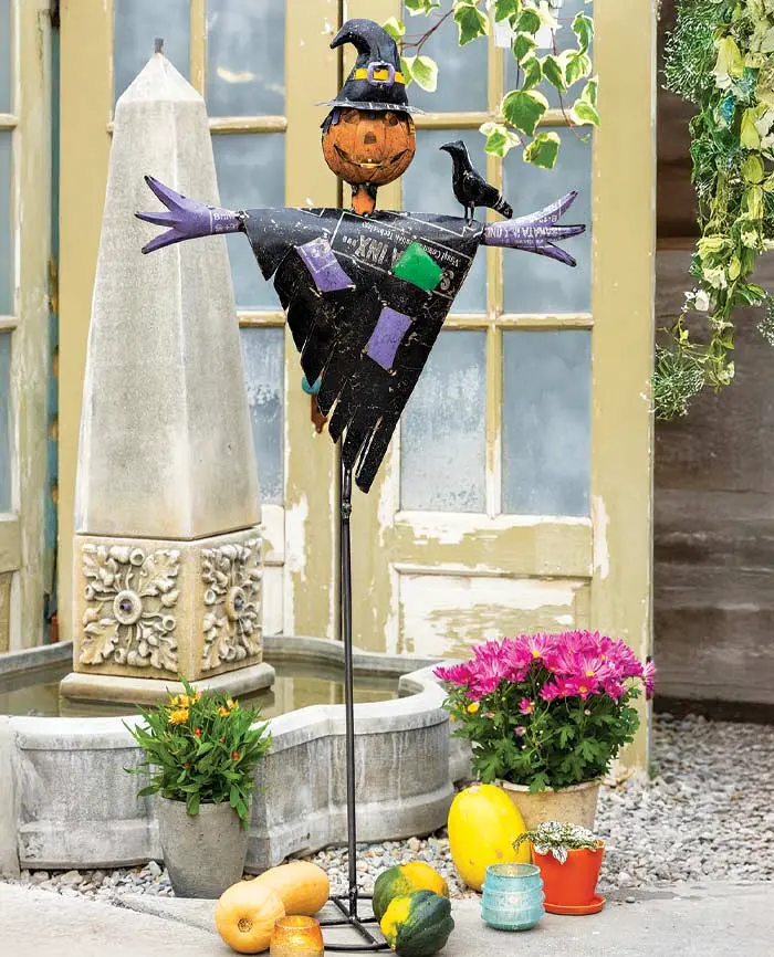 Pumpkinhead Metal Scarecrow