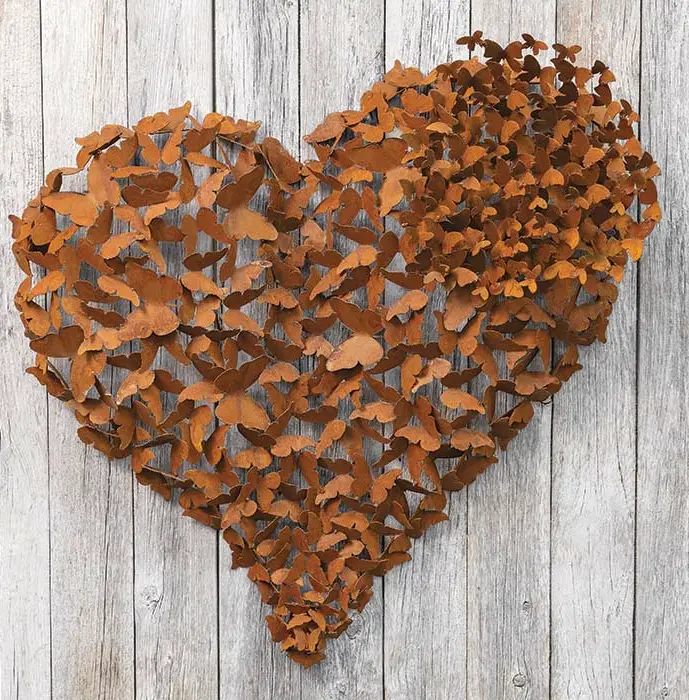 Heart Aflutter Metal Butterflies