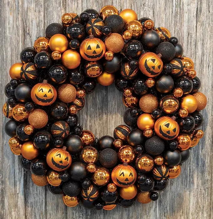 Halloween Ornament Wreath
