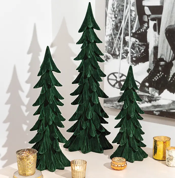 Velvet Evergreen Trees