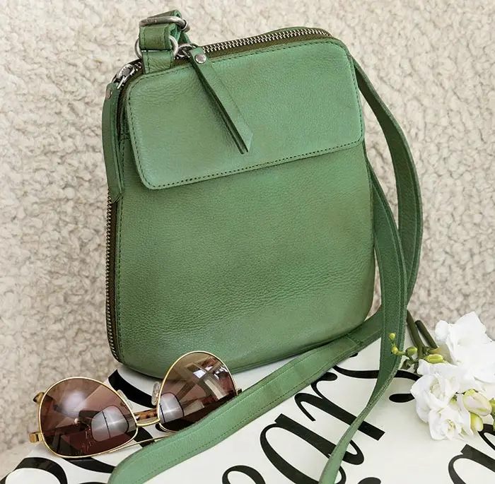 Verde Leather Crossbody