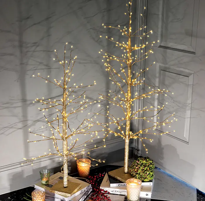 Golden Lit Trees
