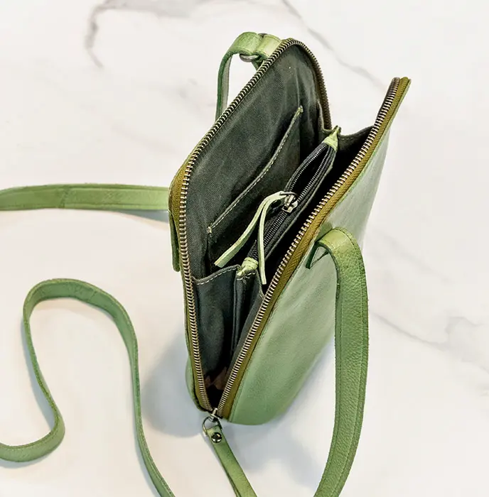 Verde Leather Crossbody