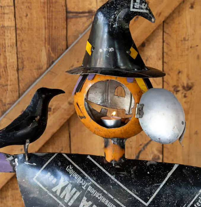 Pumpkinhead Metal Scarecrow
