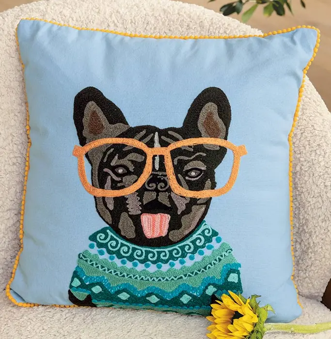 Hip Frenchie Pillow
