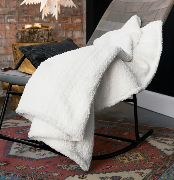 Snowy Luxe Winter Throw