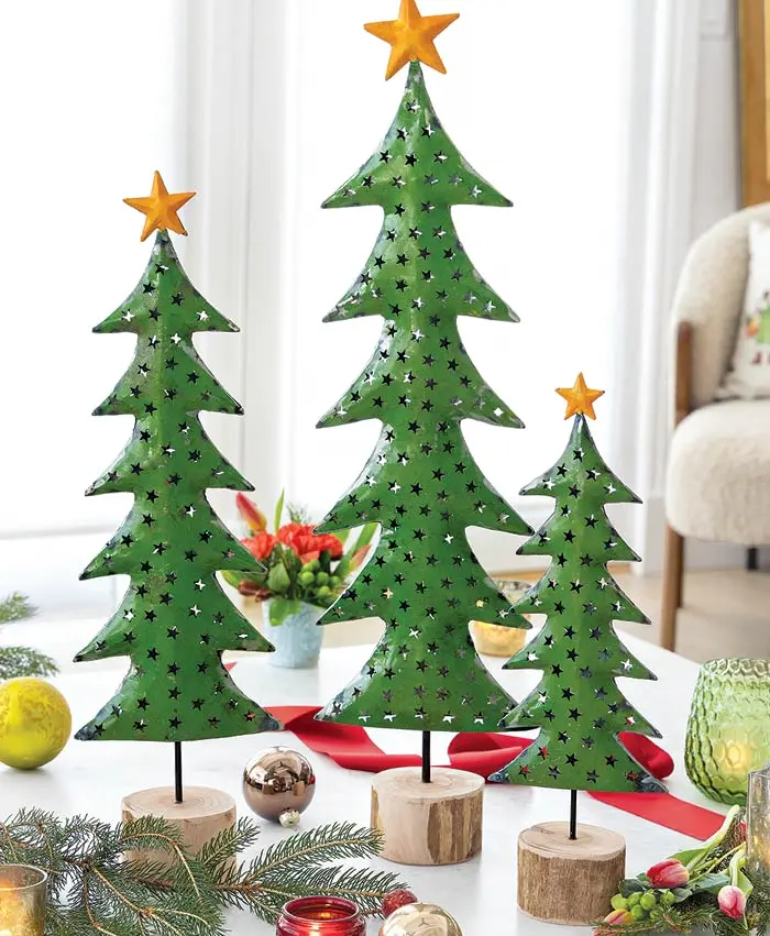 Whimsical Star-Topped Trees