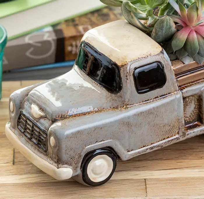 Ceramic Truck Succulent