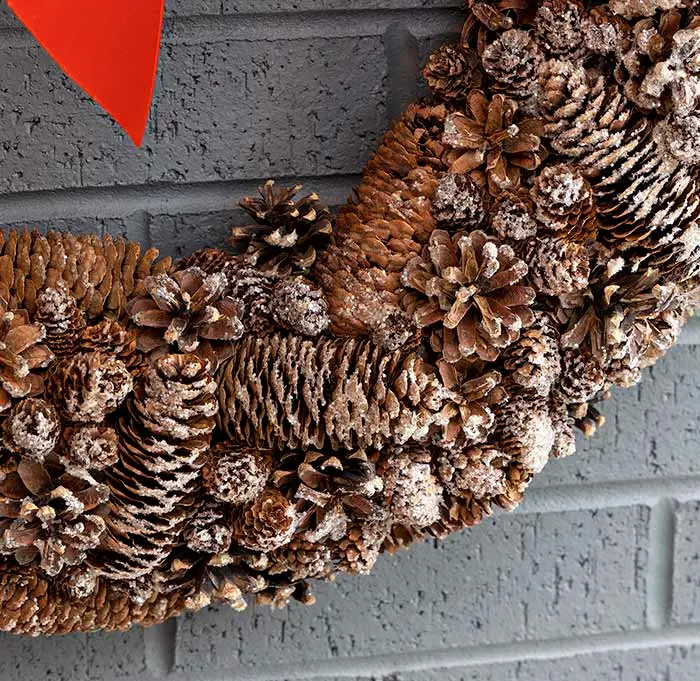 Snowy Pinecone Wreath
