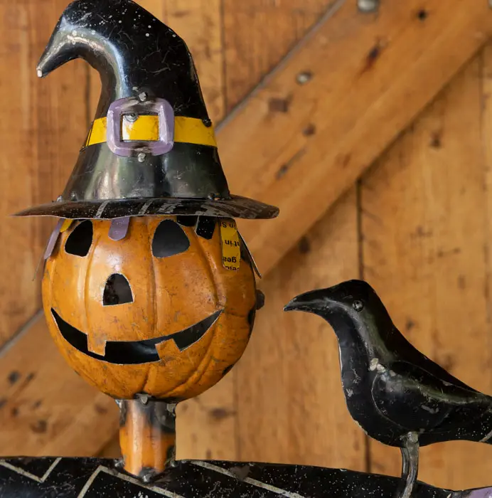 Pumpkinhead Metal Scarecrow